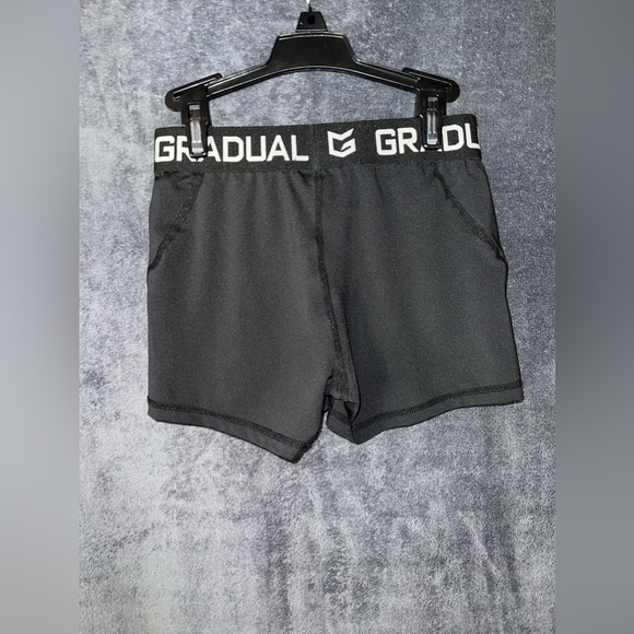 BLACK GRADUAL SPANDEX SHORTS / Brand: G Gradual / Size: Womens XS / Color: Black - Picture 4 of 5